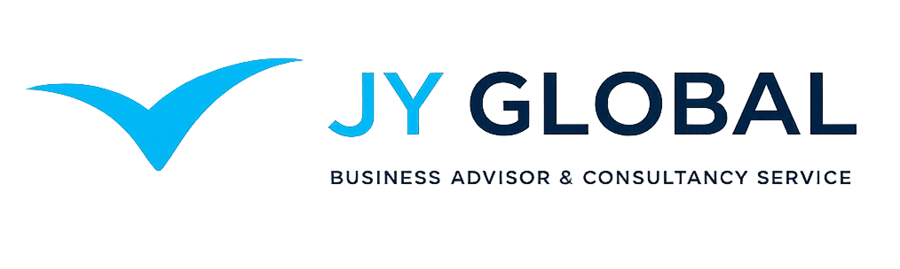 JY Global logo — option 2, on white surface